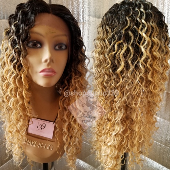 Sexy honey blonde ombre big hair lace front wig - Picture 2 of 5